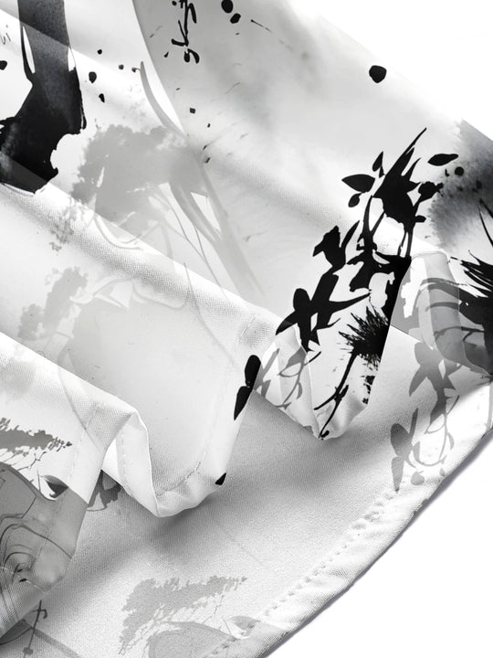 men's art print shirt summer vacation