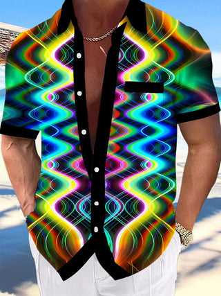 men's tie dye shirt front view