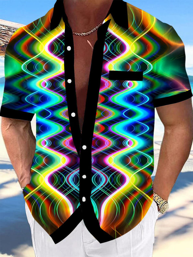 men's tie dye shirt front view