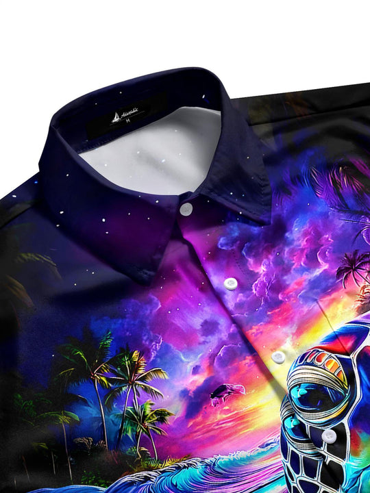men's tropical shirt side view