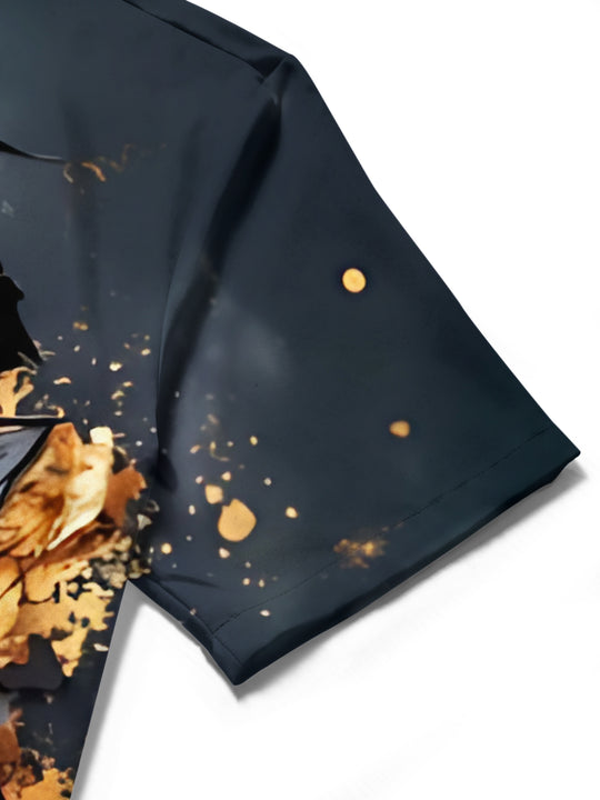 men's art print shirt summer vacation