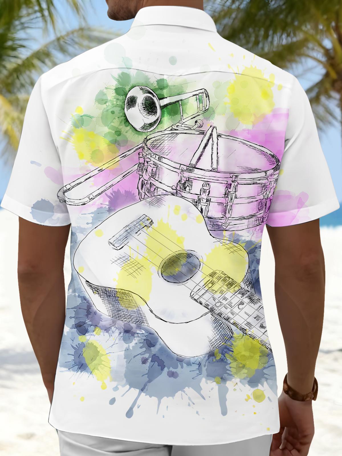 men's band shirt back view