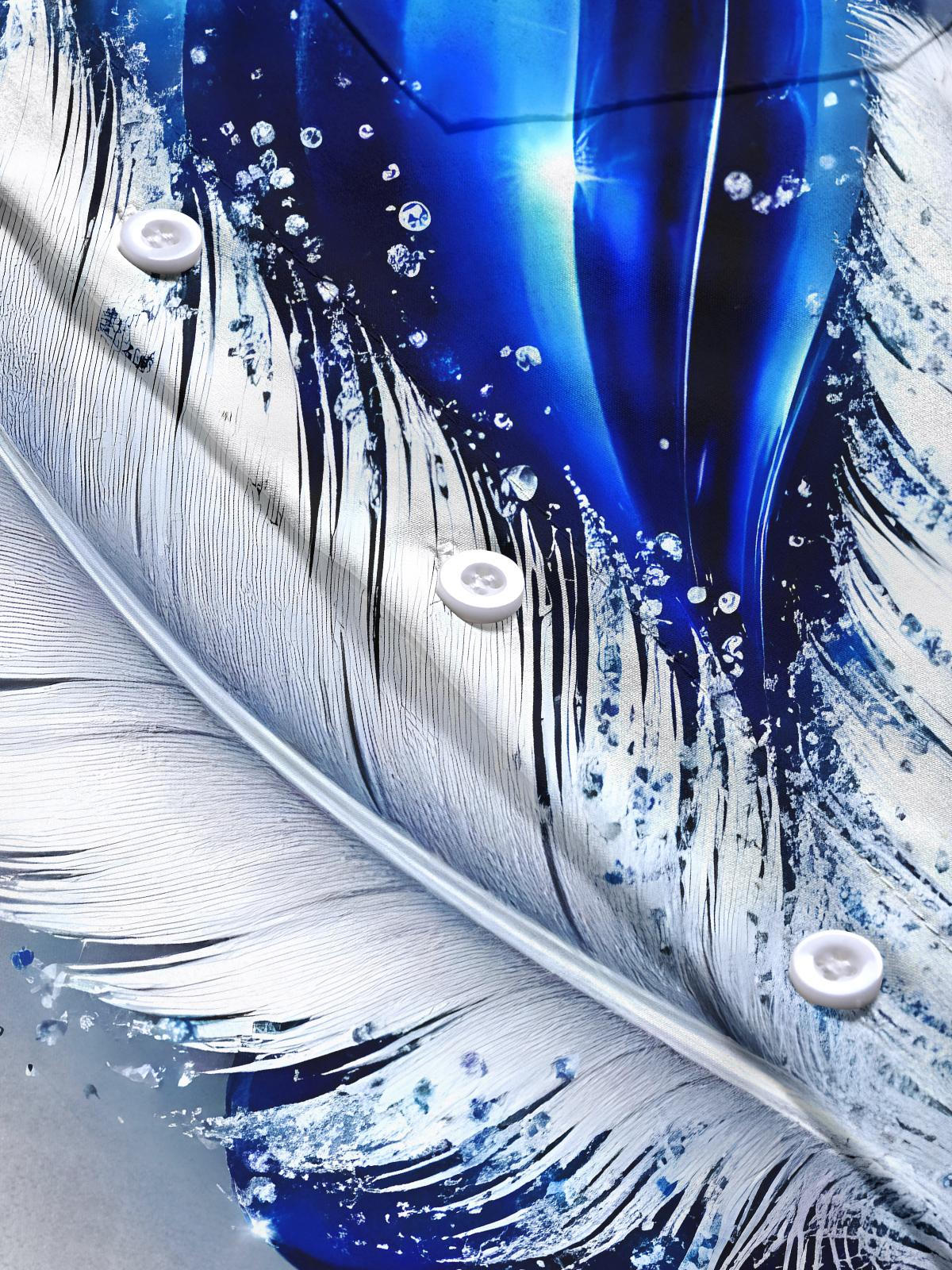 Feathers Men's Pocket Short Sleeve Shirts