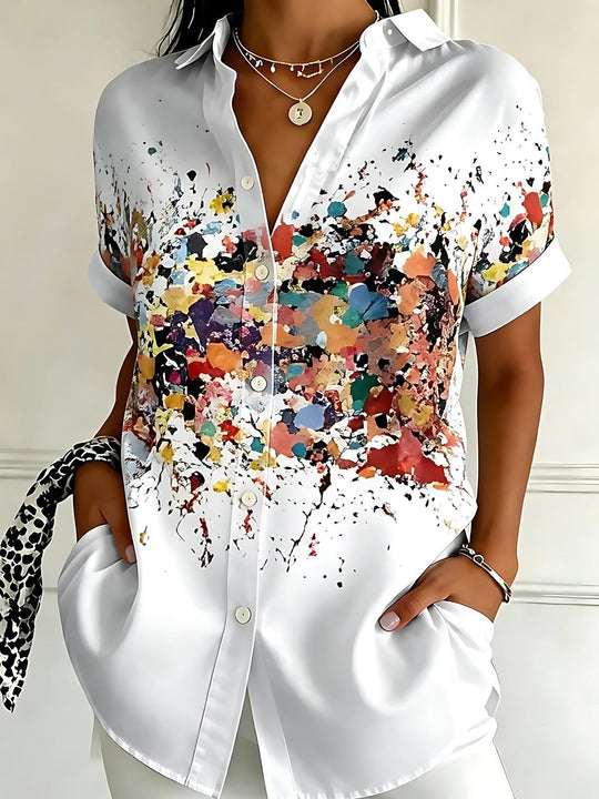 Tie Dye Women's Short Sleeve Shirts