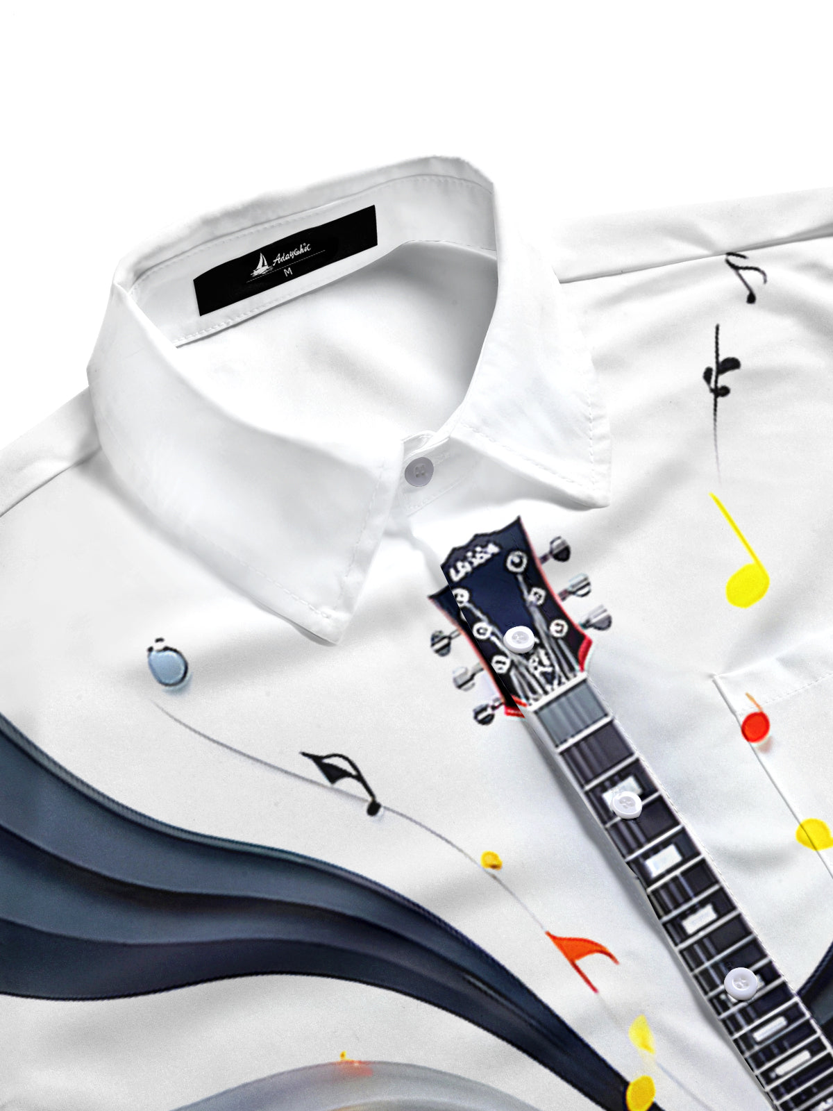 Guitar Men's Pocket Short Sleeve Shirts