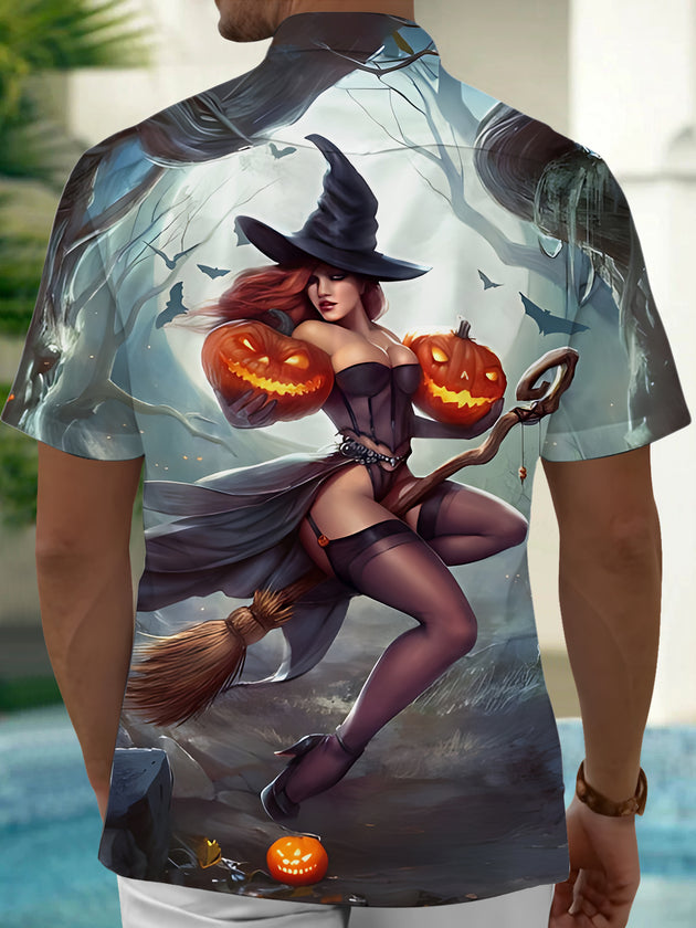 men's spooky shirt back view