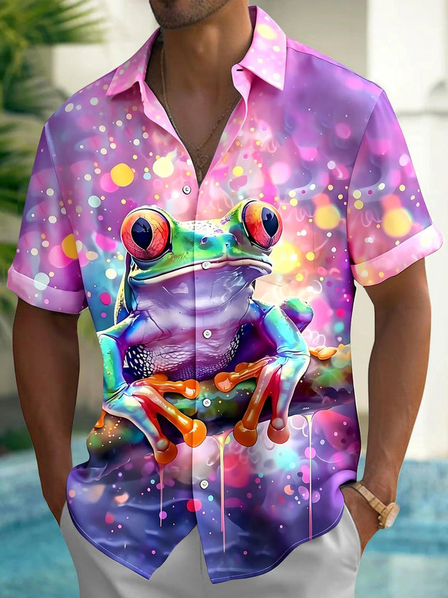 Frog Men's Pocket Short Sleeve Shirts