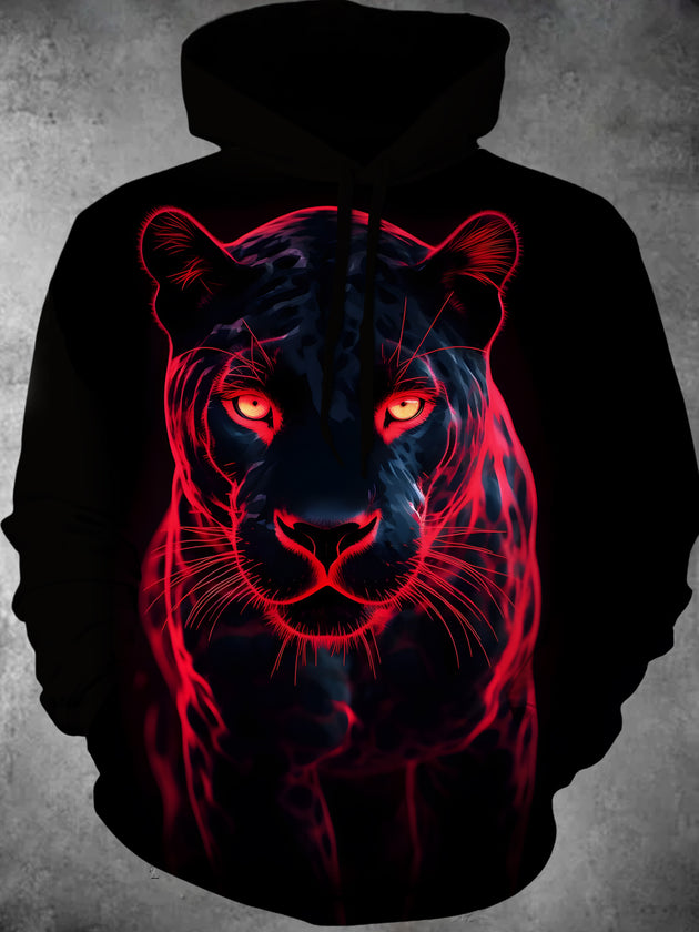 Men's long sleeve pullover hoodie front view