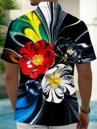 men's aloha shirt back view