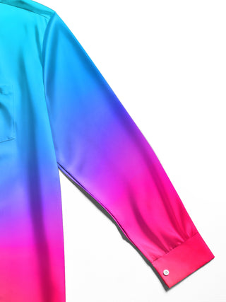 men's tie dye shirt close-up full sleeve