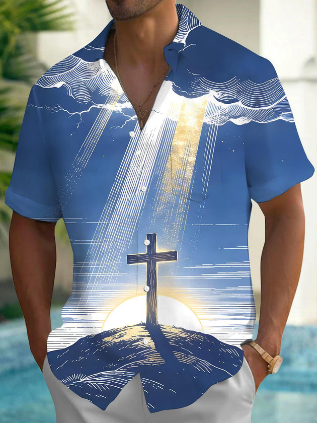 men's shirt front view