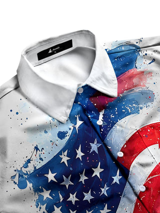 men's short sleeve shirt side view