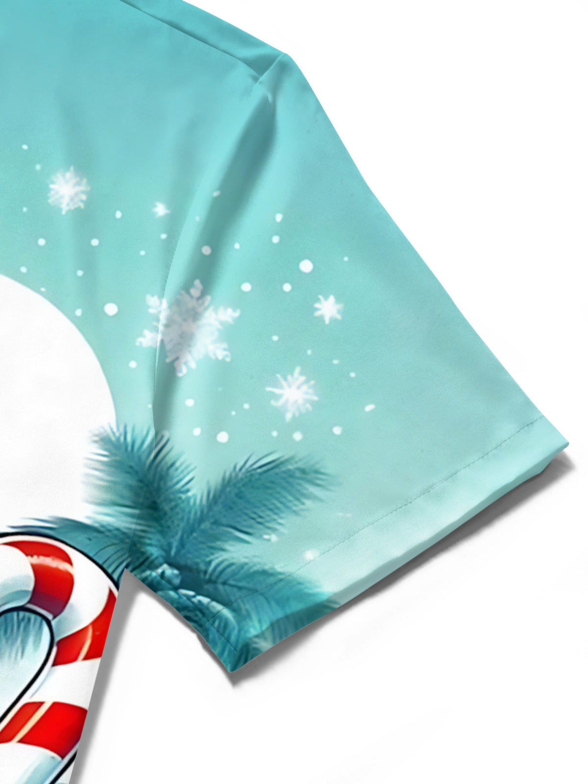 Christmas Crab Print Men's Pocket Short Sleeve Shirts