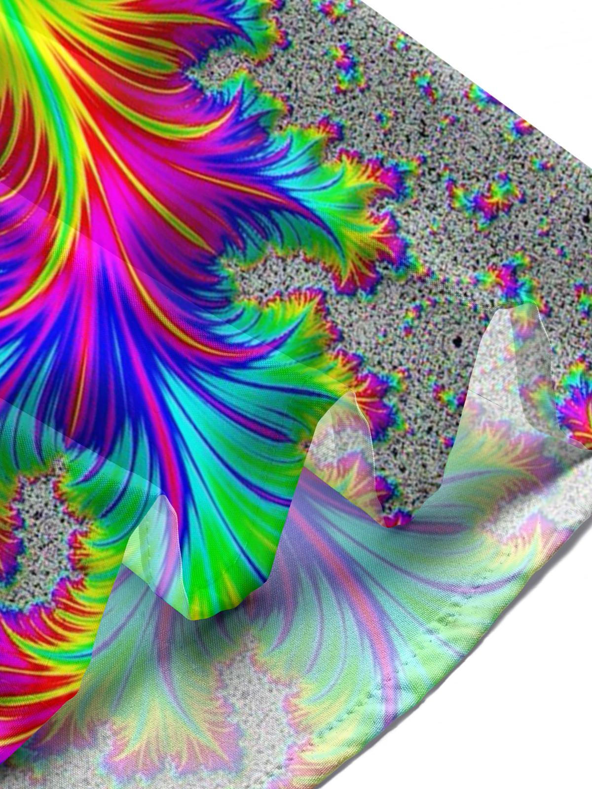 Abstract Gradient Print Men's Pocket Short Sleeve Shirts