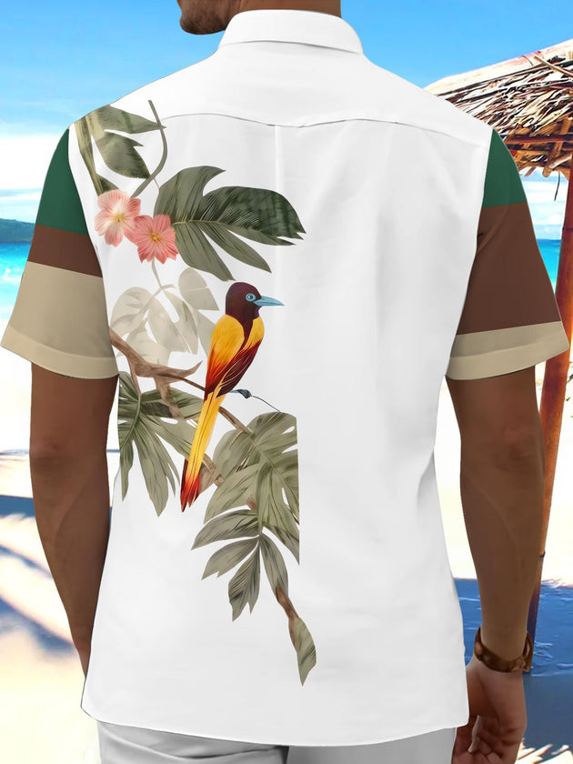 men's aloha shirt back view