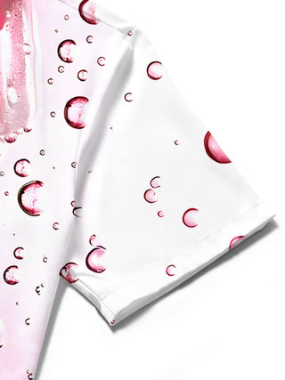 men's Hawaiian shirt close-up short sleeve