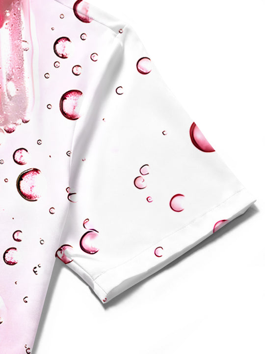 men's Hawaiian shirt close-up short sleeve