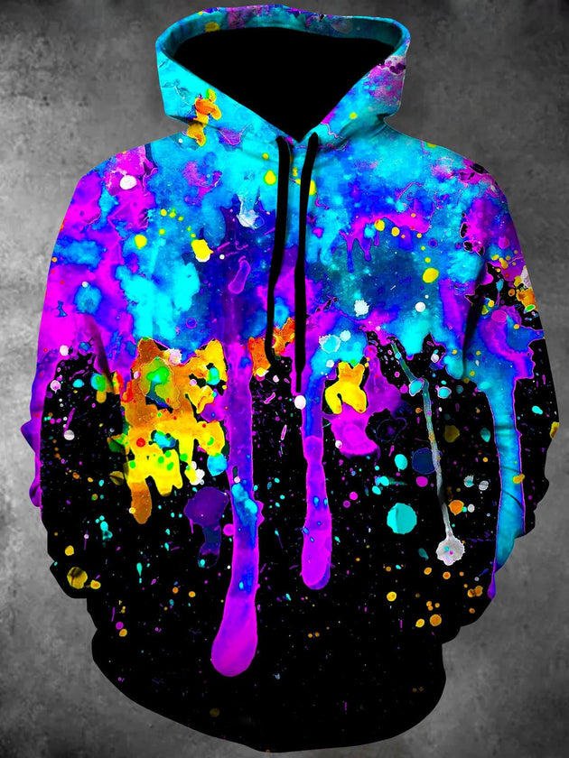 men's tie dye shirt front view