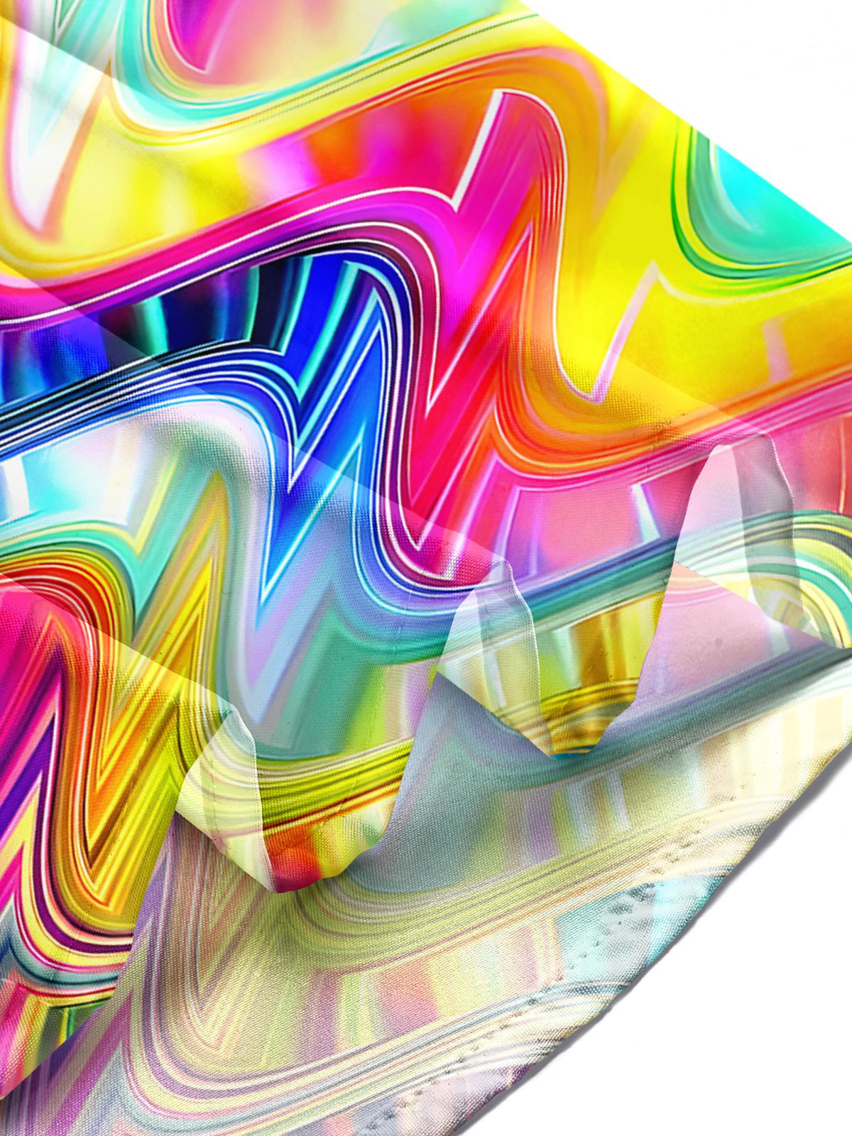 Abstract Men's Pocket Short Sleeve Shirts