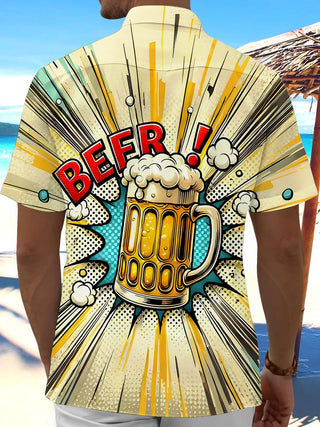 men's aloha shirt back view