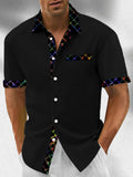 Geometry Men's Pocket Short Sleeve Shirts