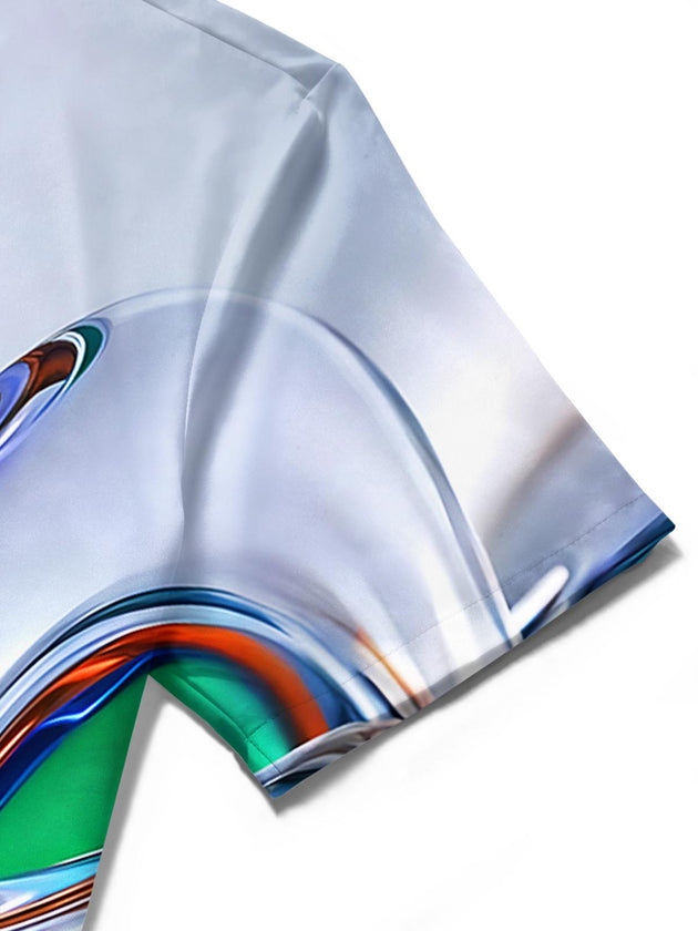 men's Hawaiian shirt close-up short sleeve