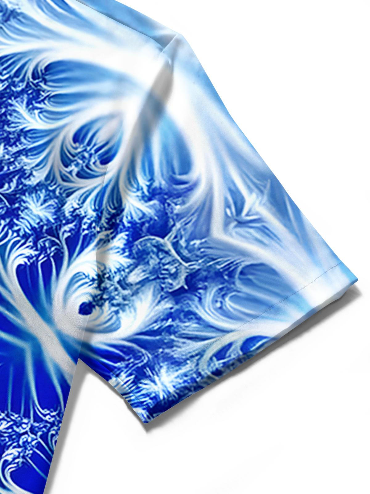 Abstract Men's Pocket Short Sleeve Shirts