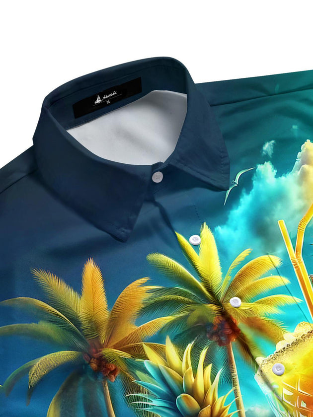 men's tropical shirt side view