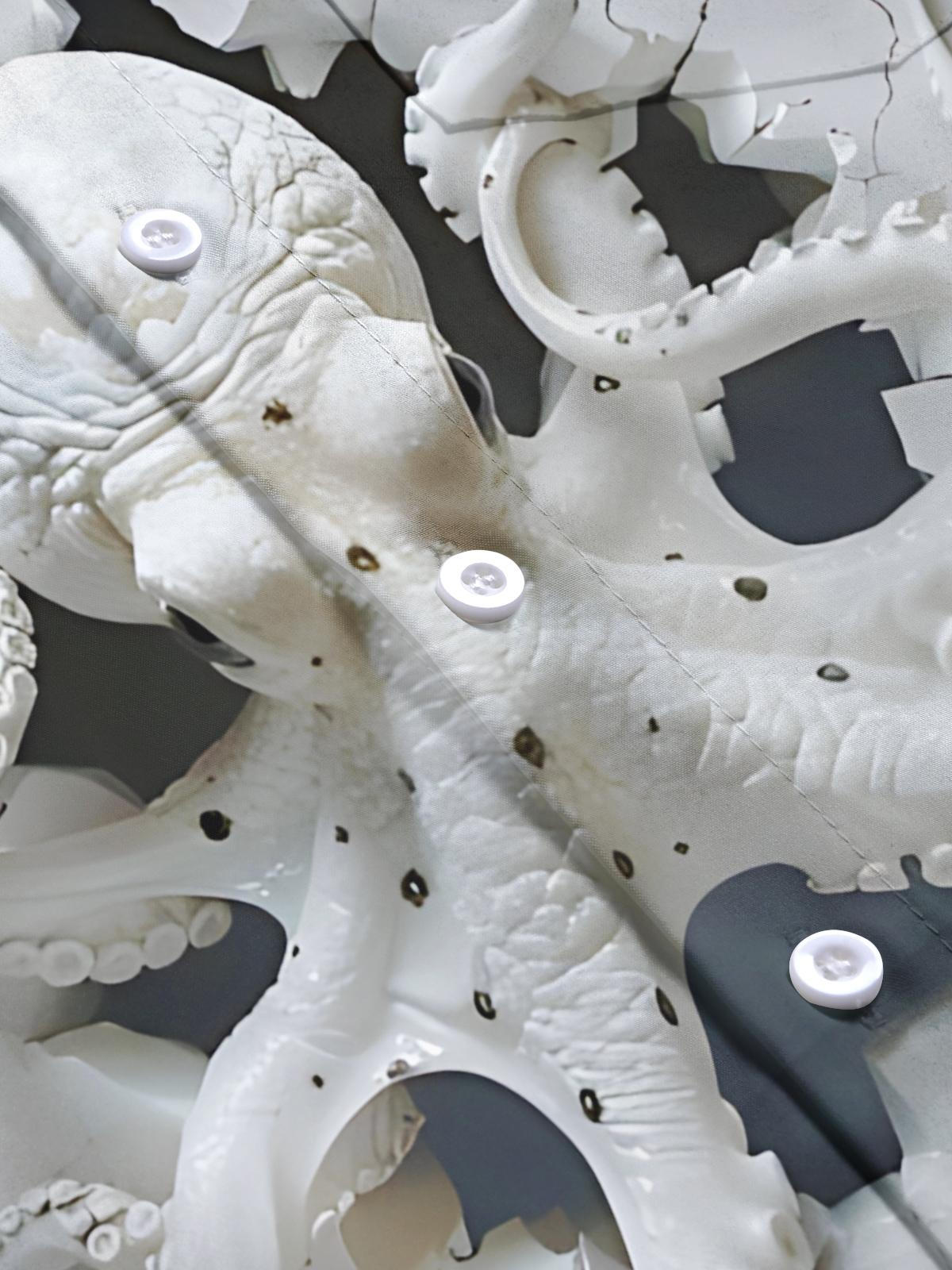 Octopus Print Men's Pocket Short Sleeve Shirts