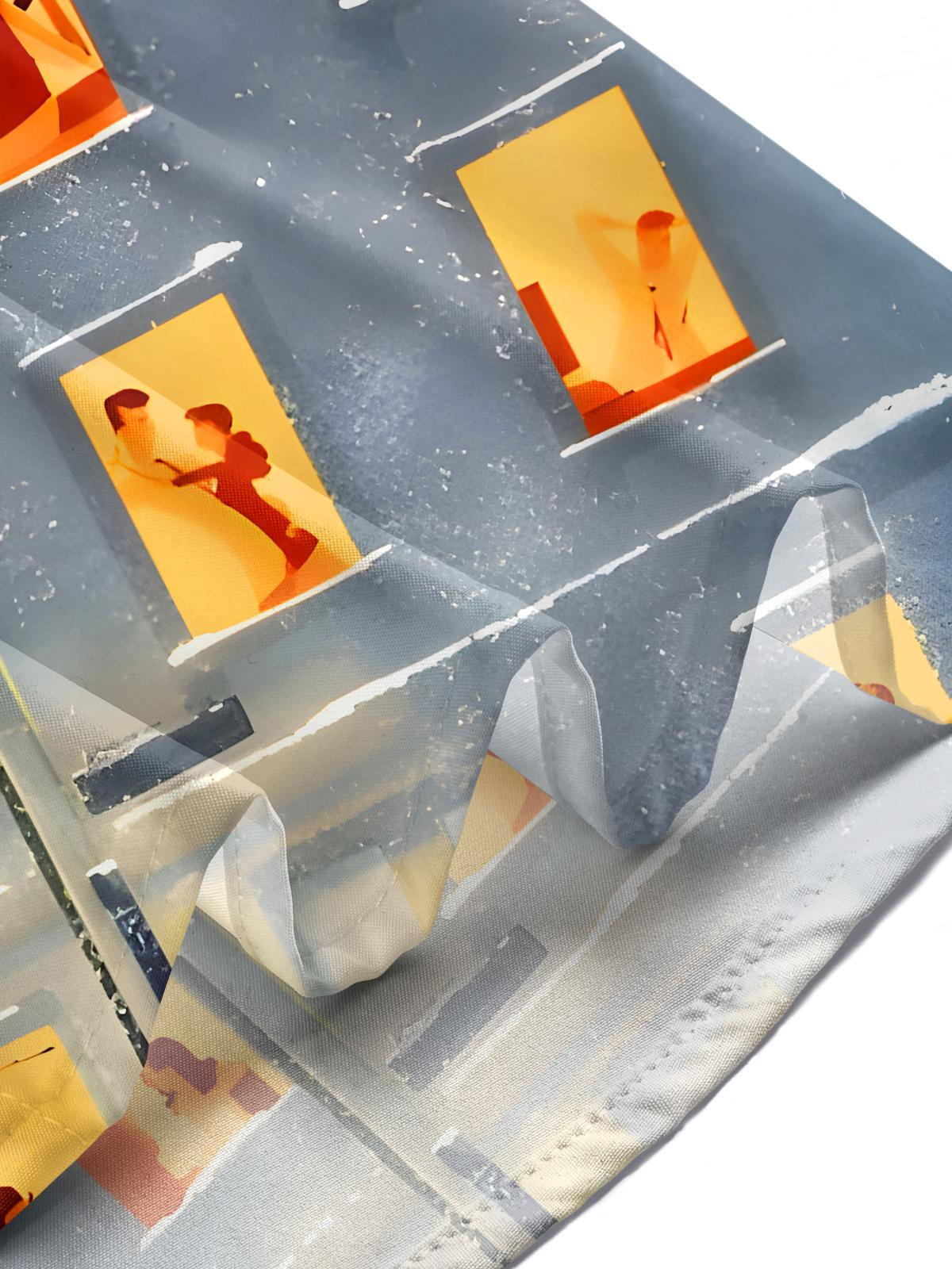 Winter Window Music Men's Pocket Short Sleeve Shirts