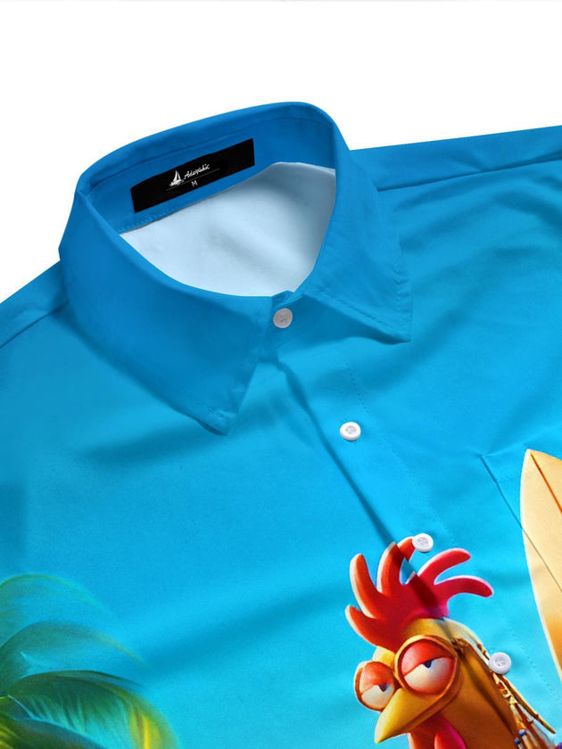men's tropical shirt side view