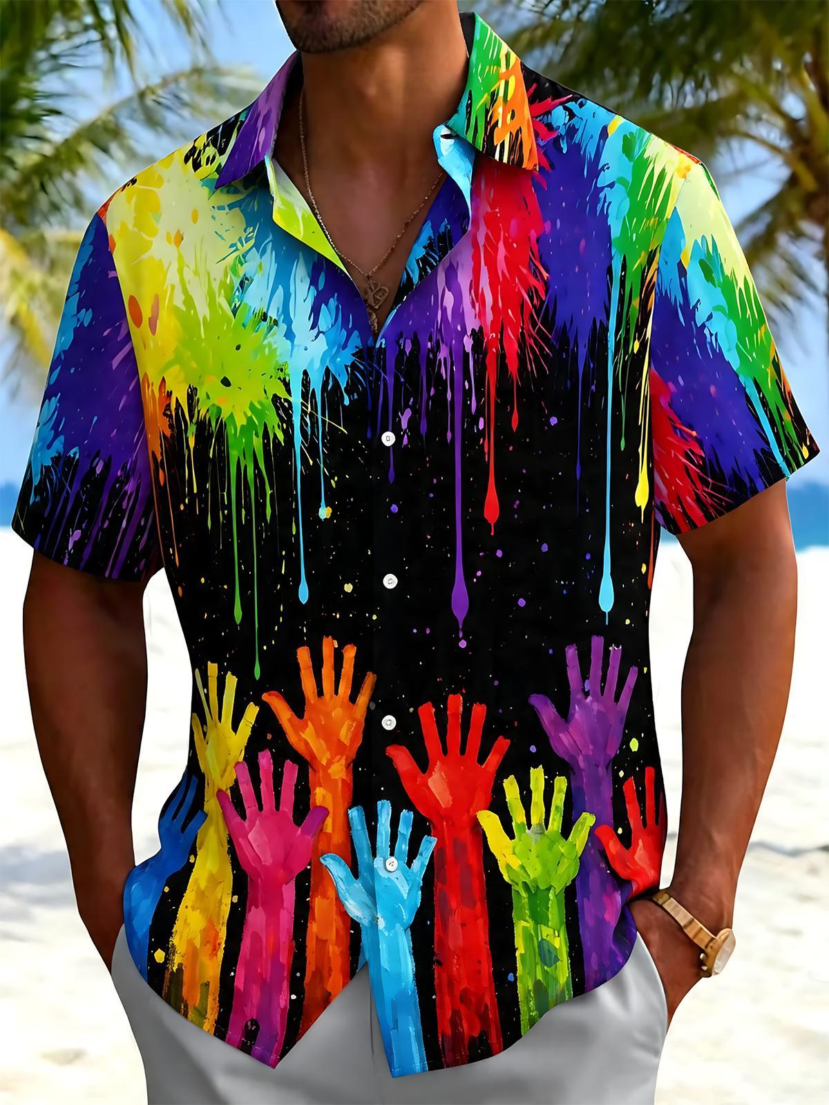 men's shirt front view