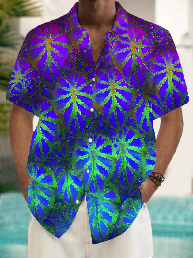 men's patterned sweater shirt front view