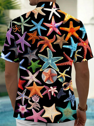 men's nautical print shirt back view