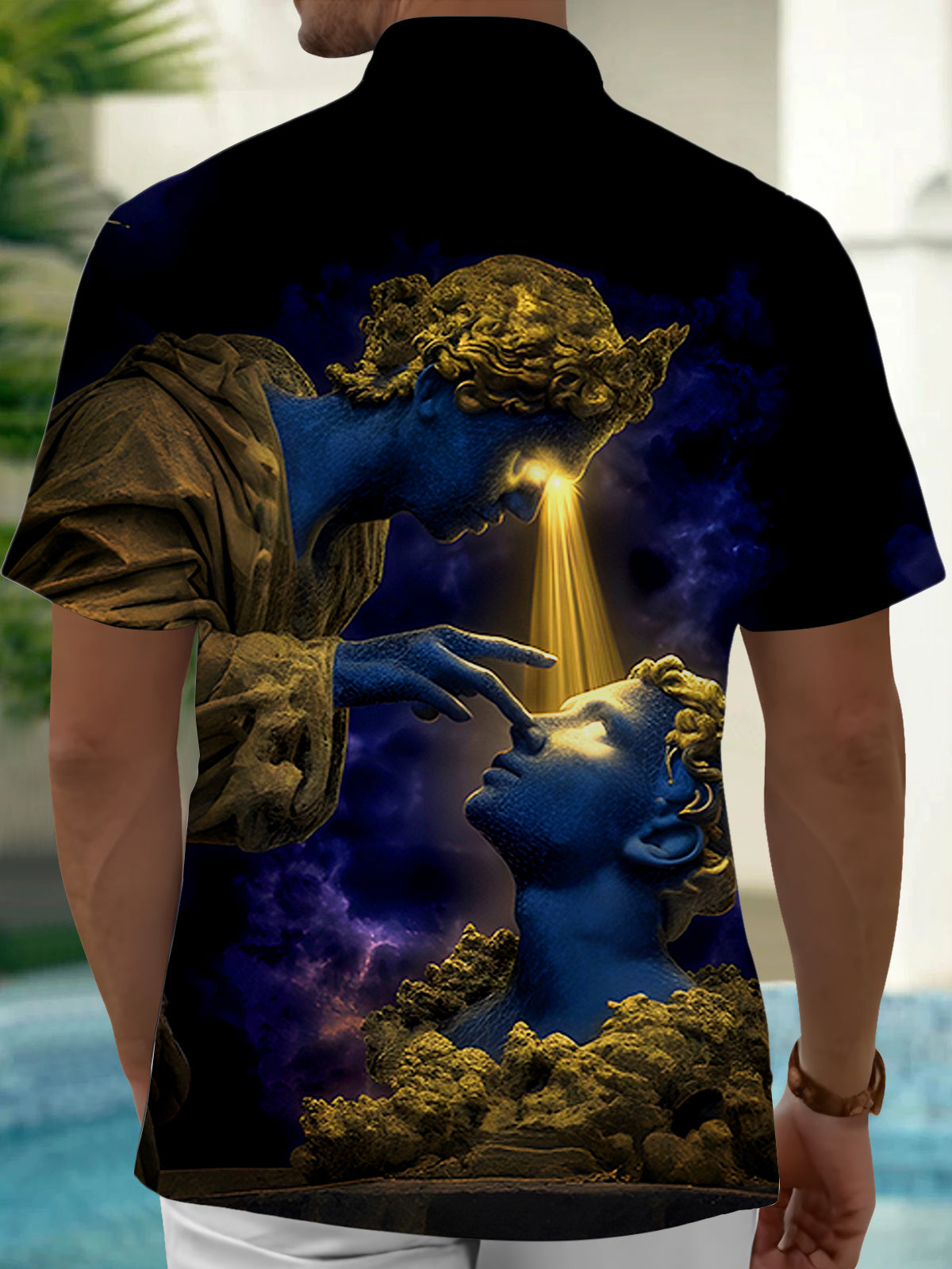 Sculpture Men's Pocket Short Sleeve Shirts