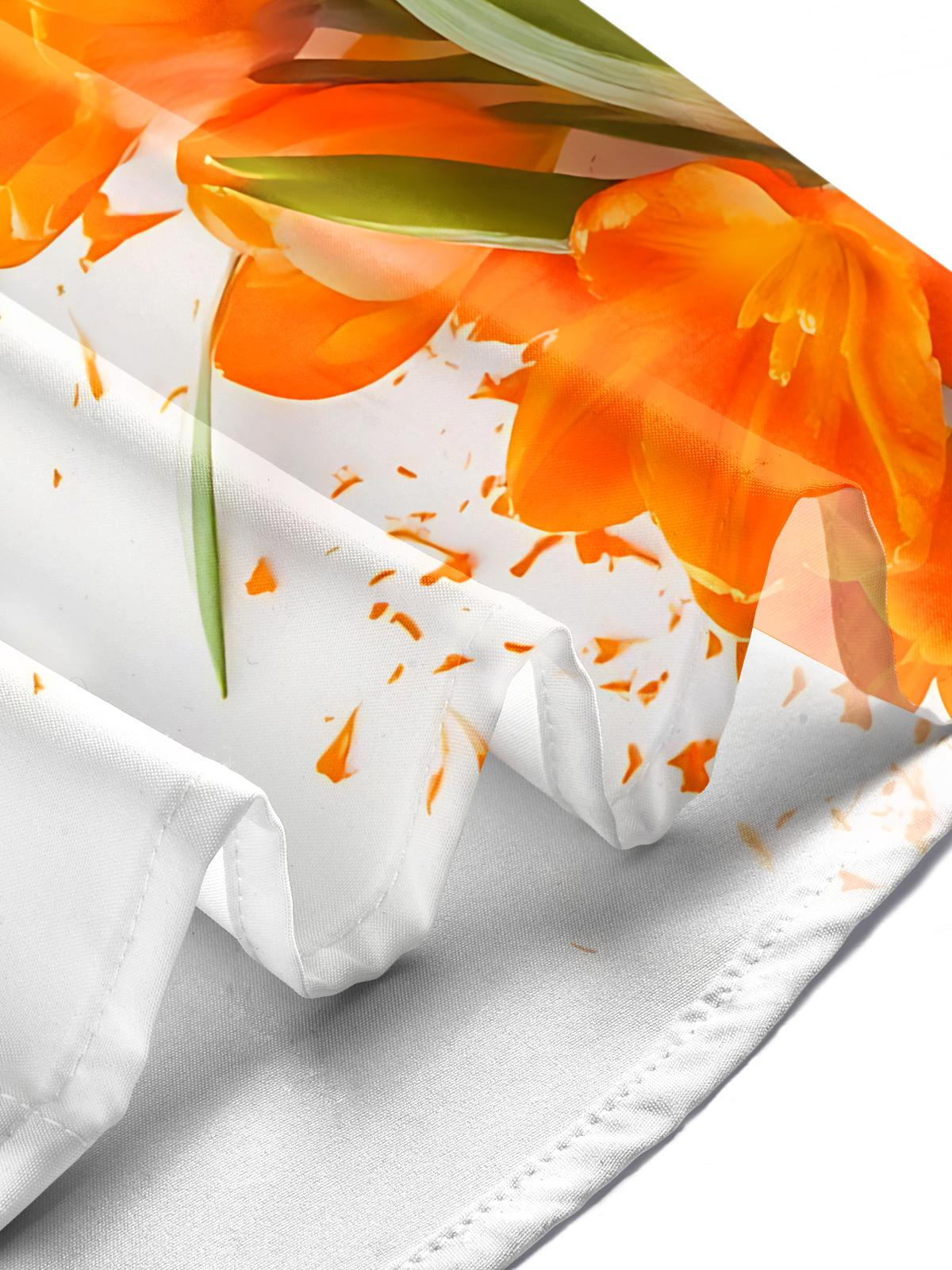 Floral Print Men's Pocket Short Sleeve Shirts