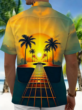 men's aloha shirt back view
