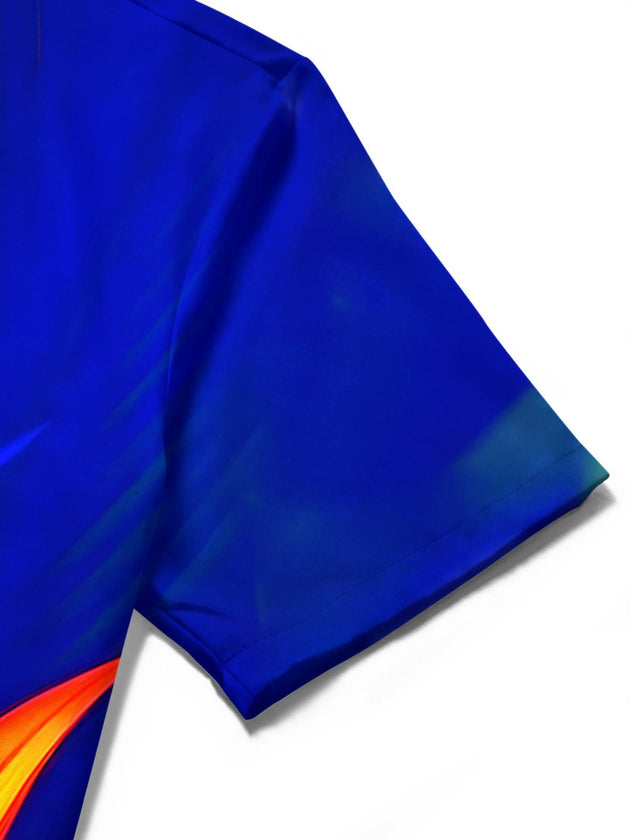 men's Hawaiian shirt close-up short sleeve