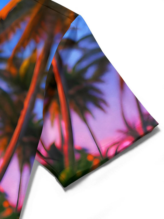women's Hawaiian short sleeve flat lay shirt