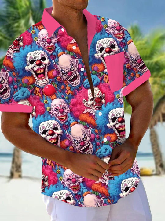 men's Hawaiian shirt front view tropical beach vacation