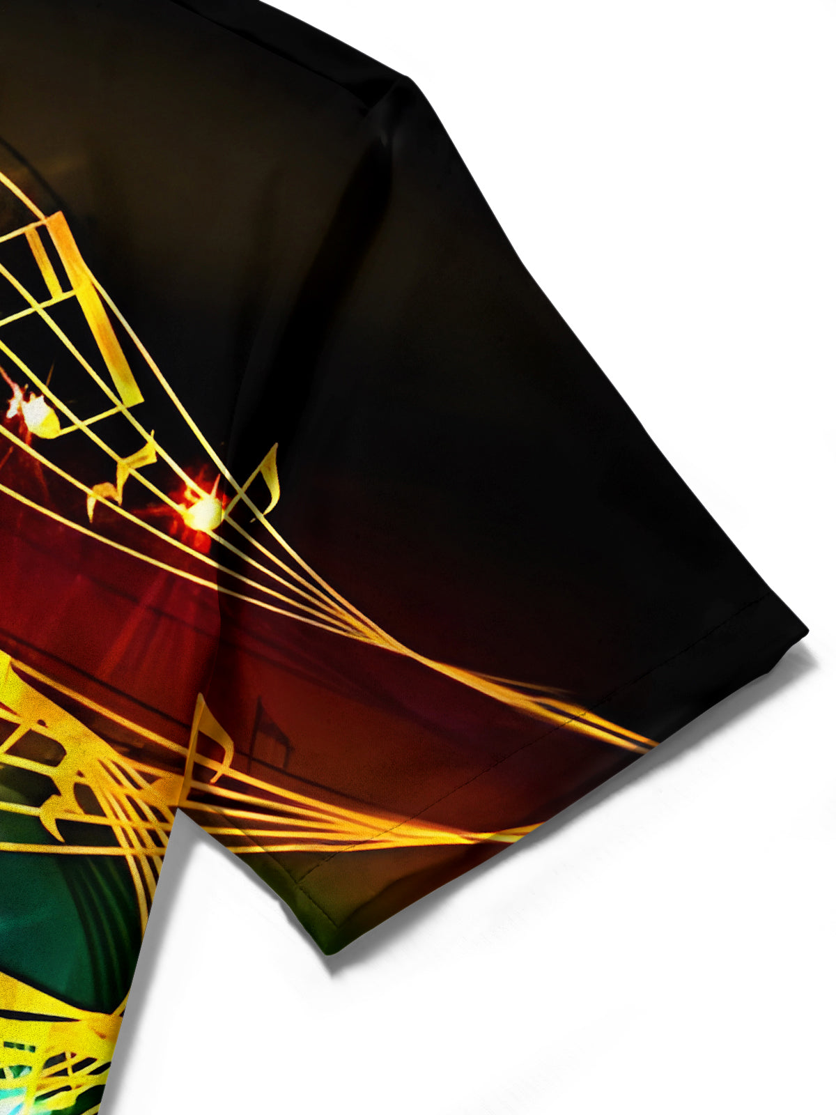 Musical Note Men's Pocket Short Sleeve Shirts