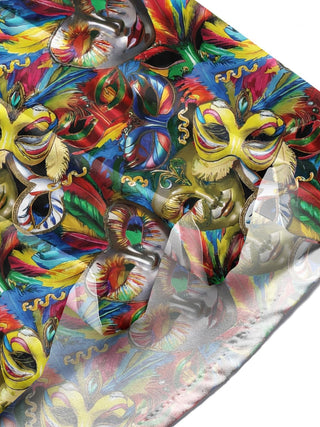 men's printed shirt close-up short sleeve