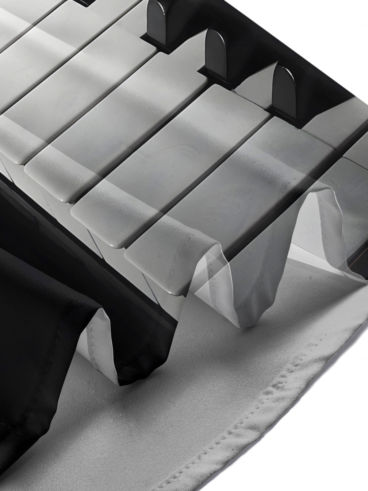 Piano Print Men's Pocket Short Sleeve Shirts