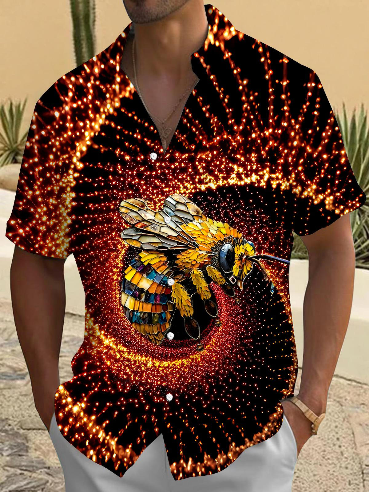 Bee Men's Pocket Short Sleeve Shirts