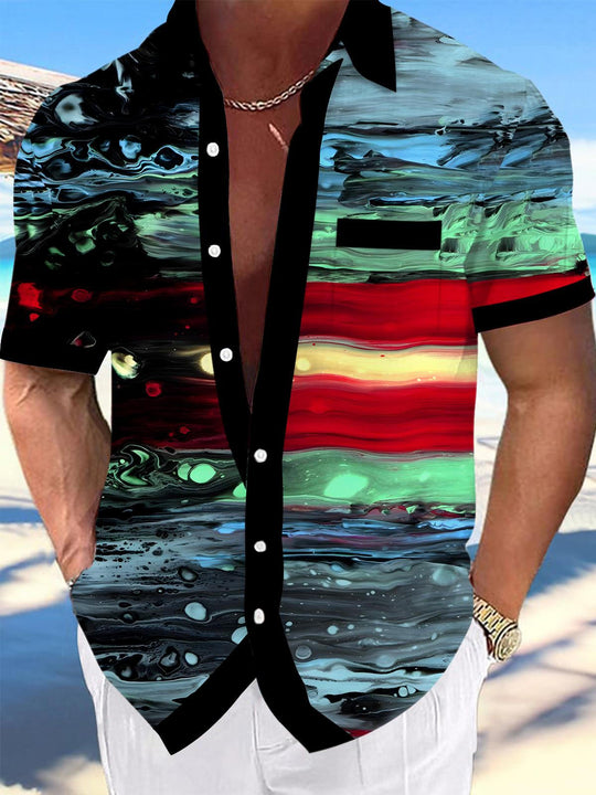 men's tie dye shirt front view