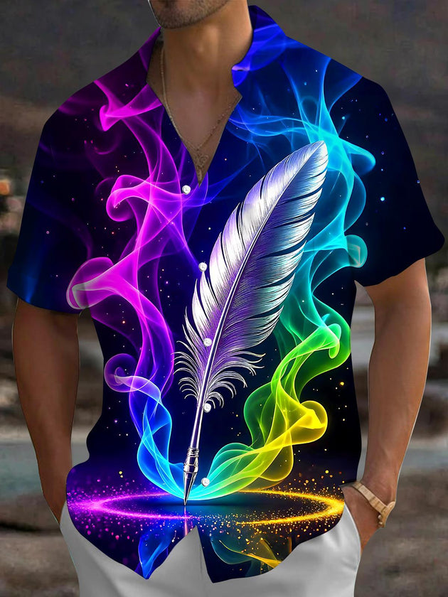 Feather Men's Pocket Short Sleeve Shirts