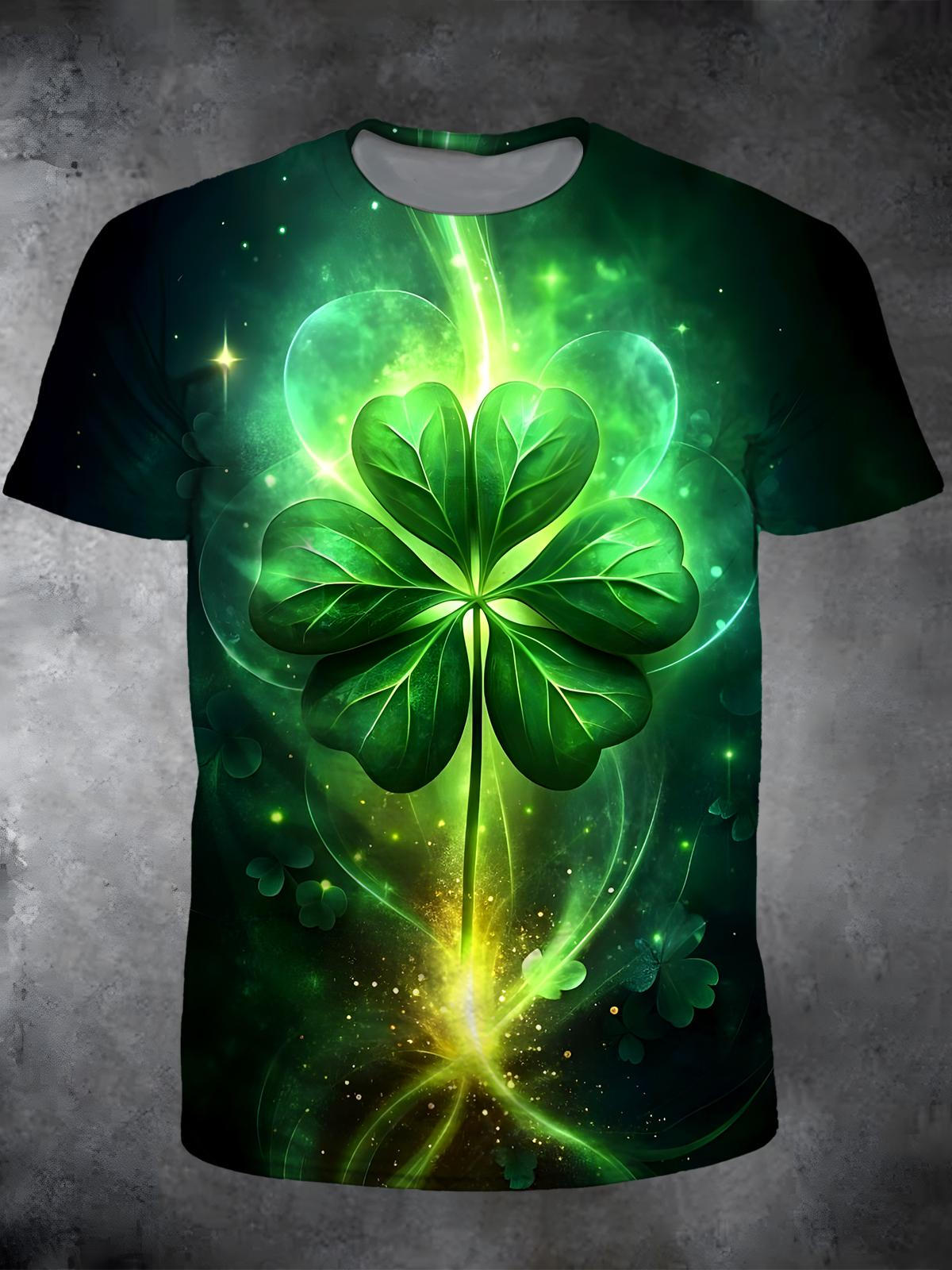 St. Patrick's Day Round Neck Short Sleeve Men's T-shirt