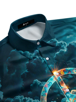 men's short sleeve shirt side view