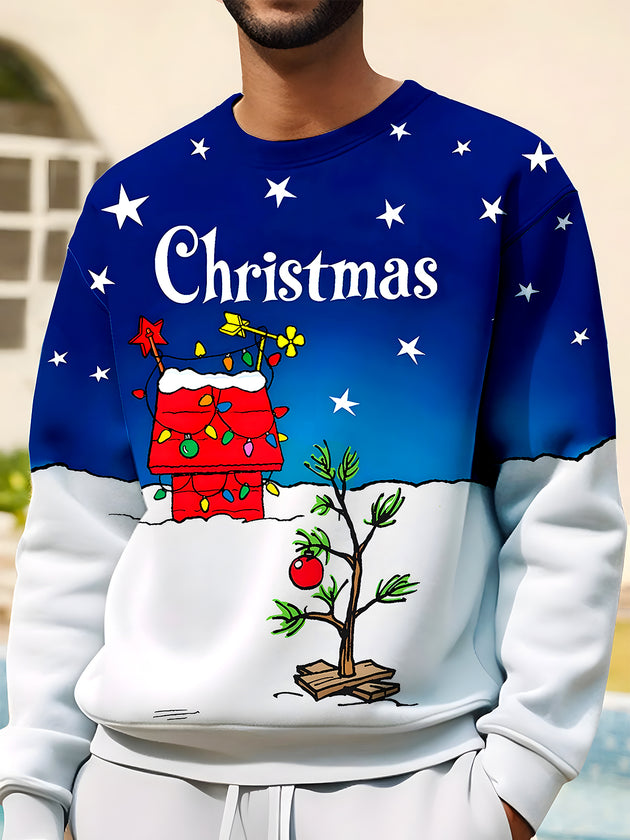 men's Christmas shirt front view holiday party