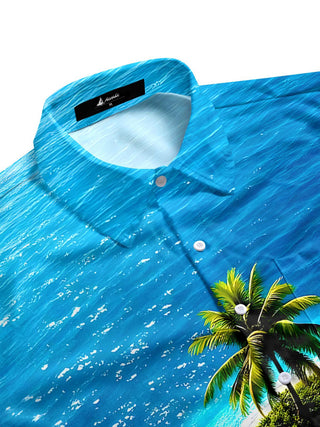 men's tropical shirt side view
